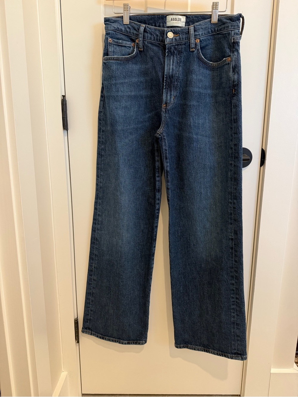 AGOLDE Harper Mid Rise Wide-Leg Jeans